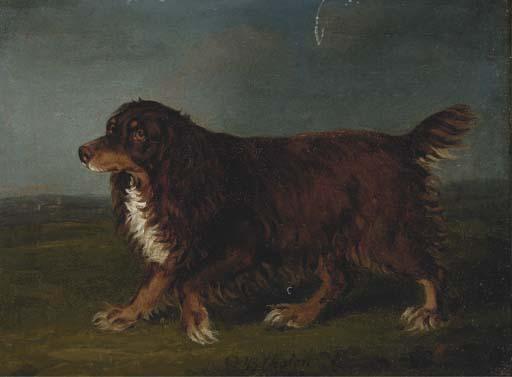 Henry Bernard Chalon - A Spaniel In A Landscape