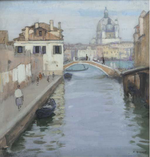 Henry Bishop, R.A. - Bridge before the Salute, Venice
