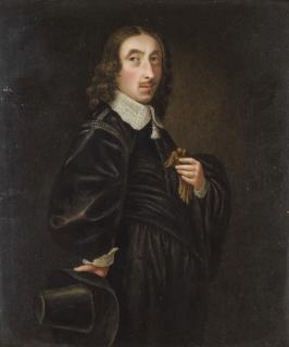 Henry Bone R.A. - Portrait of Algernon Sidney, standing, three-quarter length