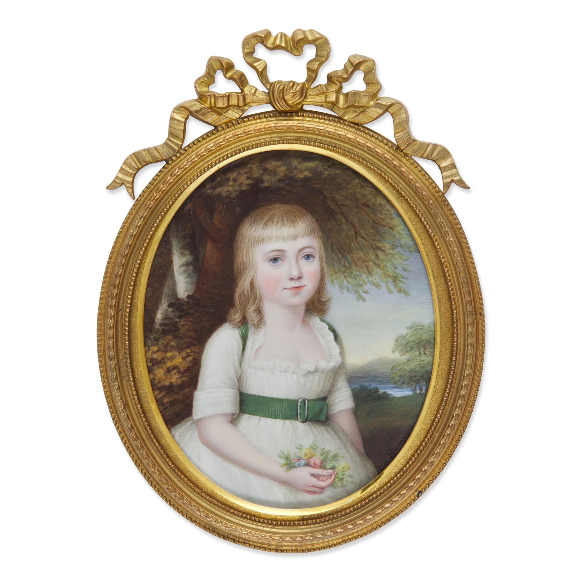 Henry Bone, R.A. - Portrait Of Miss Catherine Payton Fox (D. 1823)
