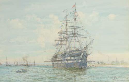 Henry Branston Freer - Prize Giving Day On The Worcester (Illustrated); And The Warspite