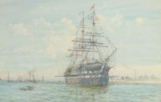 Henry Branston Freer - Prize Giving Day On The Worcester (Illustrated); And The Warspite