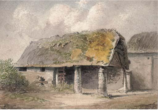 Henry Bright - Study of A Rustic Hut