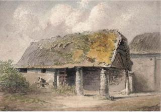 Henry Bright - Study of A Rustic Hut