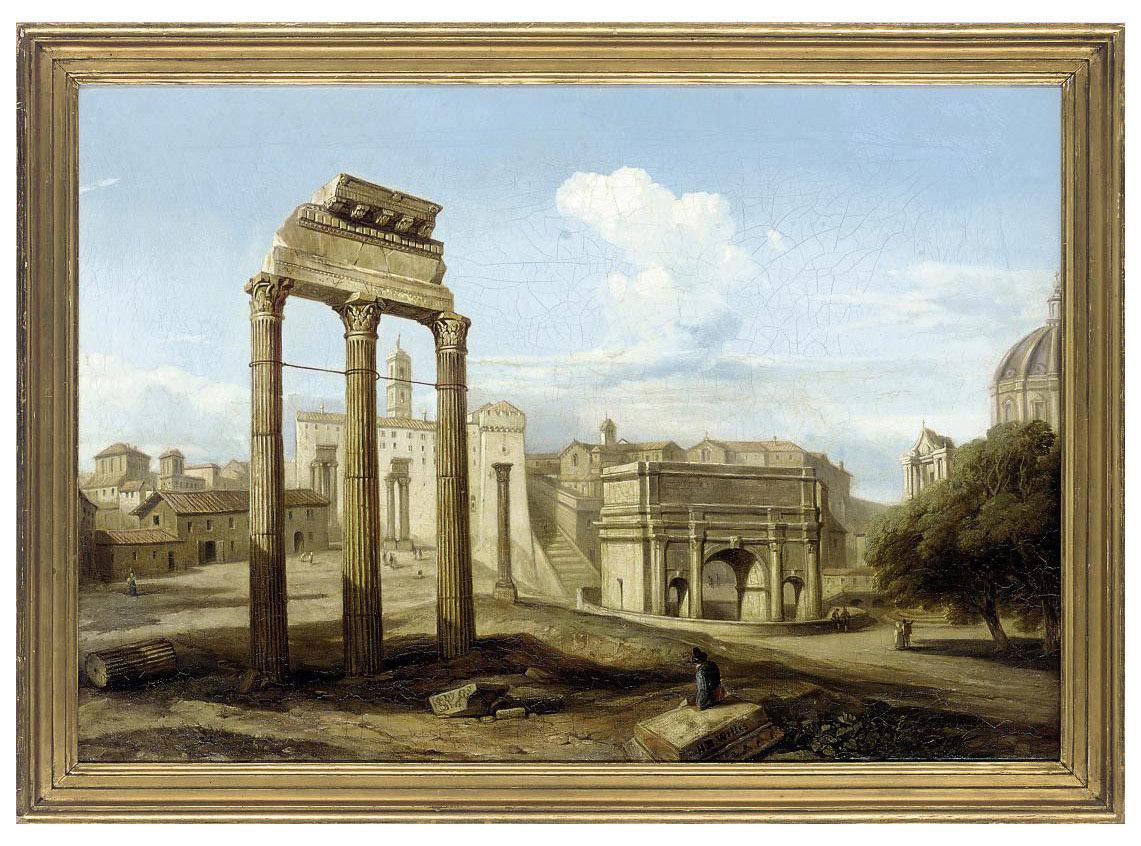 Henry Brittan Willis, R.W.S. - A capriccio of classical ruins