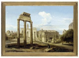 Henry Brittan Willis, R.W.S. - A capriccio of classical ruins