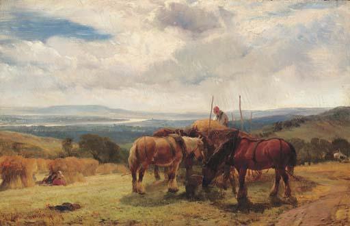 Henry Brittan Willis, R.W.S. - Harvest horses