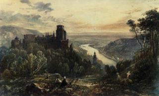 Henry Brittan Willis, R.W.S. - View of Heidelburg on the Rhine
