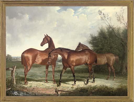 Henry Calvert - Three Hunters In An Extensive Landscape