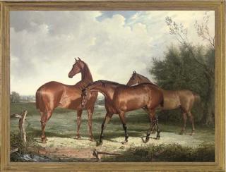 Henry Calvert - Three Hunters In An Extensive Landscape