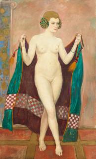 Henry Caro-Delvaille - An exotic standing nude