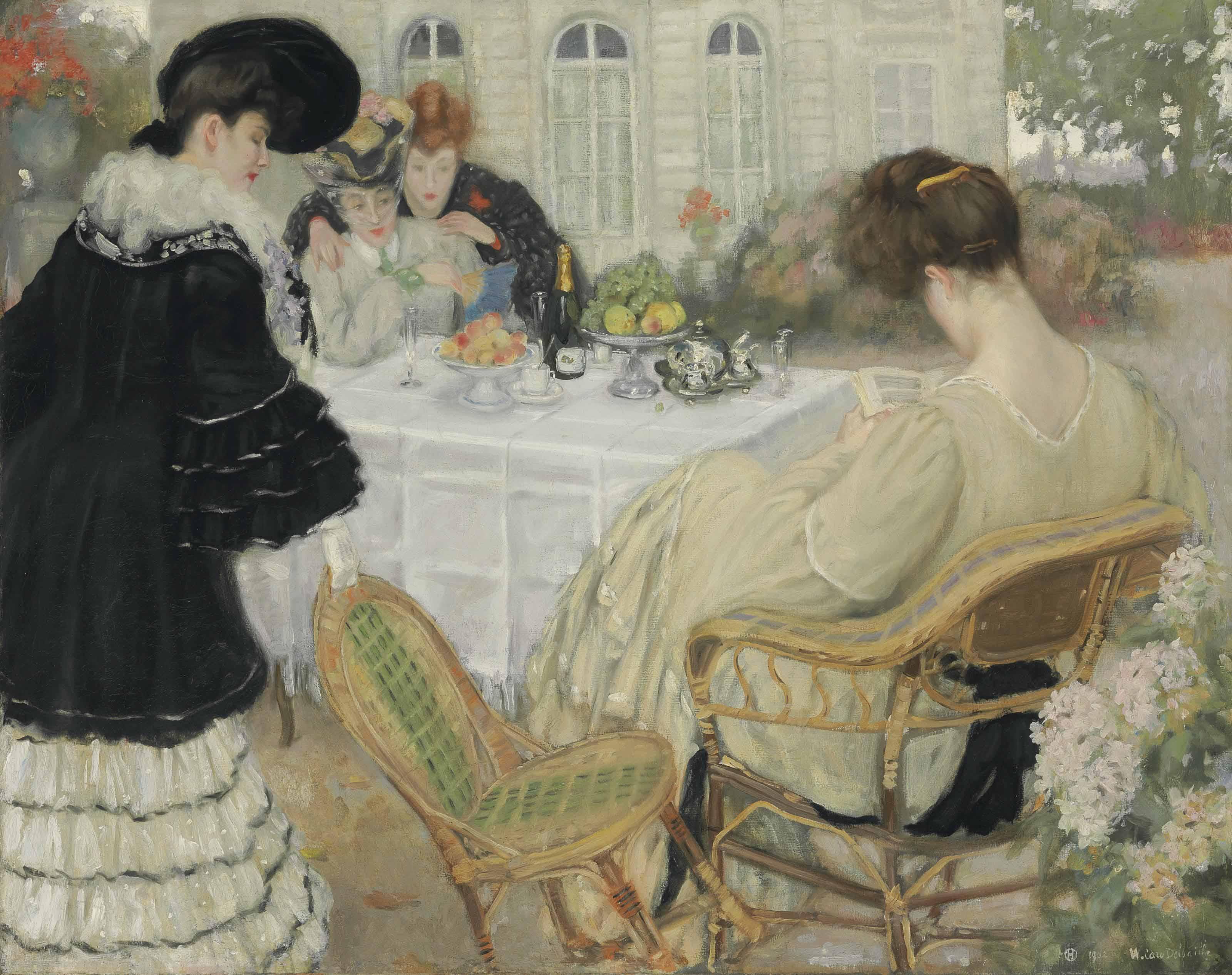 Henry Caro-Delvaille - Ladies taking Tea