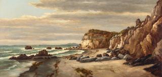 Henry Chapman Ford - Butterfly Beach 17 1/2 x 35 3/4 in. framed 26 x 44 1/4 in.