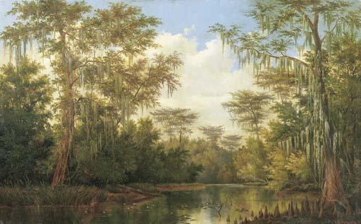 Henry Chapman Ford - Water Lilies and Spanish Moss