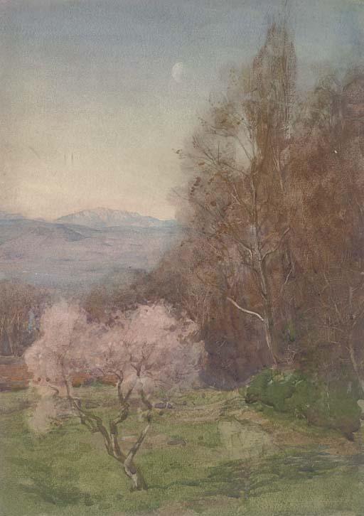 Henry Charles Brewer, R.I. - A Distant View of Sierra Nevada