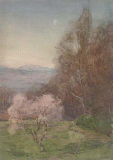 Henry Charles Brewer, R.I. - A Distant View of Sierra Nevada