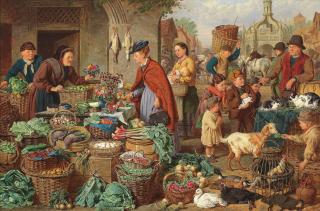 Henry Charles Bryant - Market day