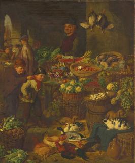 Henry Charles Bryant - The Market Stall