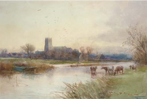 Henry Charles Fox - Christchurch view