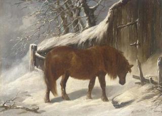 Henry Charles Woollett - Seeking shelter; and Guarding the kill