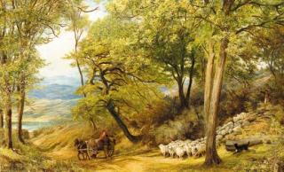 Henry Clarence Whaite, R.W.S., P.R.C.A. - Down from the mountain