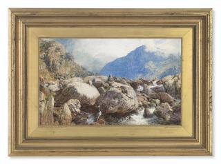 Henry Clarence Whaite, R.W.S., P.R.C.A. - Tryfan Orwen Falls, Wales; And Scene Near Bettws-Y-Coed