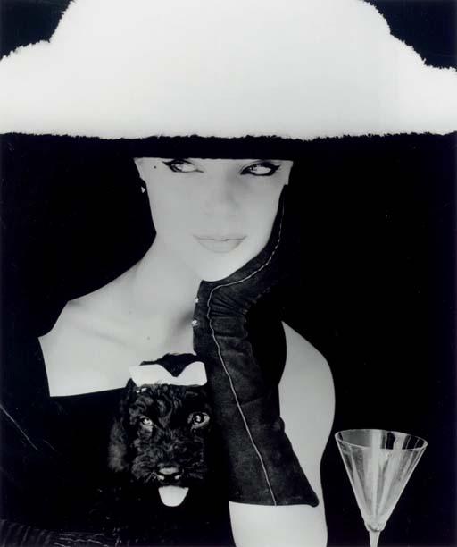 Henry Clarke - Chapeau - Balenciaga, Model - Ivy; Jean Dresses - Model: Dorian Leigh, French Vogue, 1953-54; American Vogue, Portugal, 1952