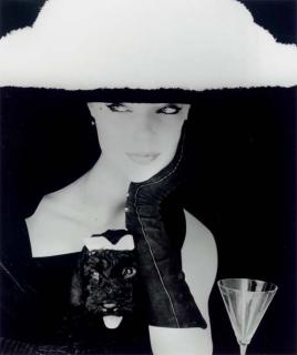 Henry Clarke - Chapeau - Balenciaga, Model - Ivy; Jean Dresses - Model: Dorian Leigh, French Vogue, 1953-54; American Vogue, Portugal, 1952