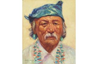 Henry Cornelius Balink - Portrait of Hosteen Begay, Navajo 12 x 10 in. unframed