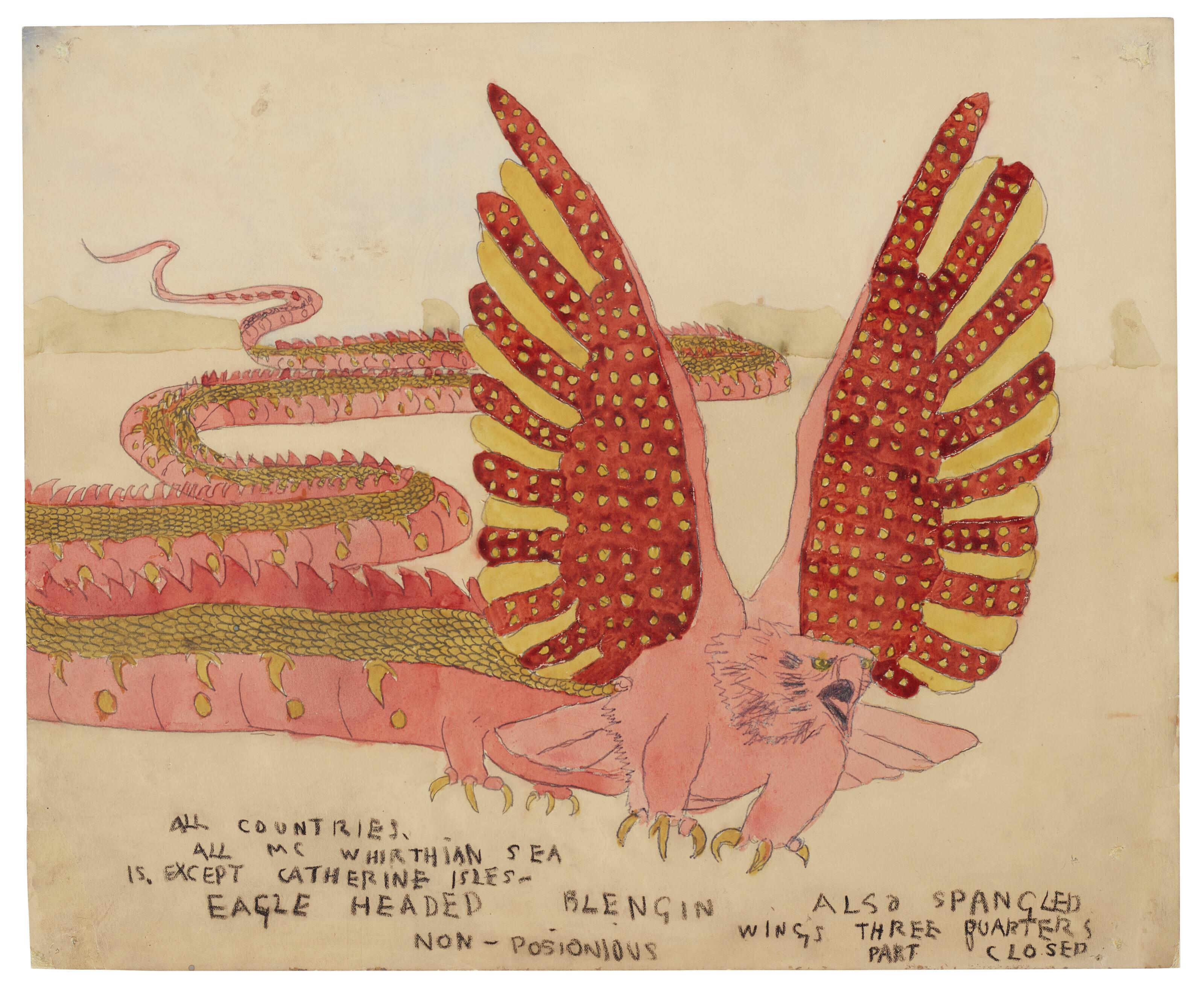 Henry Darger - Eagle Headed Blengin
