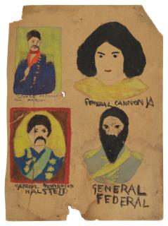 Henry Darger - General Fredrickson Parson, General Cannon, General Richardson Halsted, And General Federal