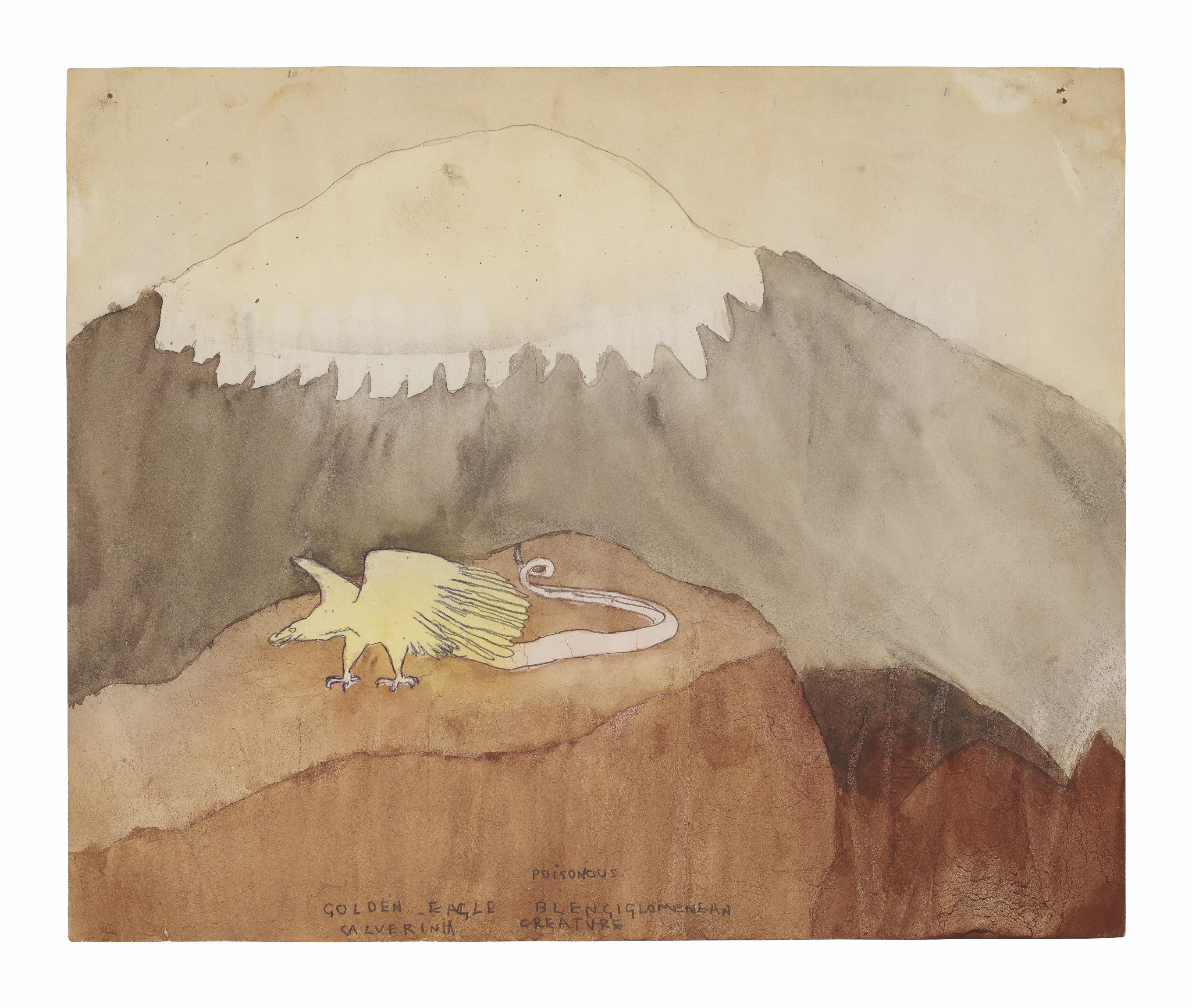 Henry Darger - Golden Eagle Blengiglomenean Creature, circa 1950