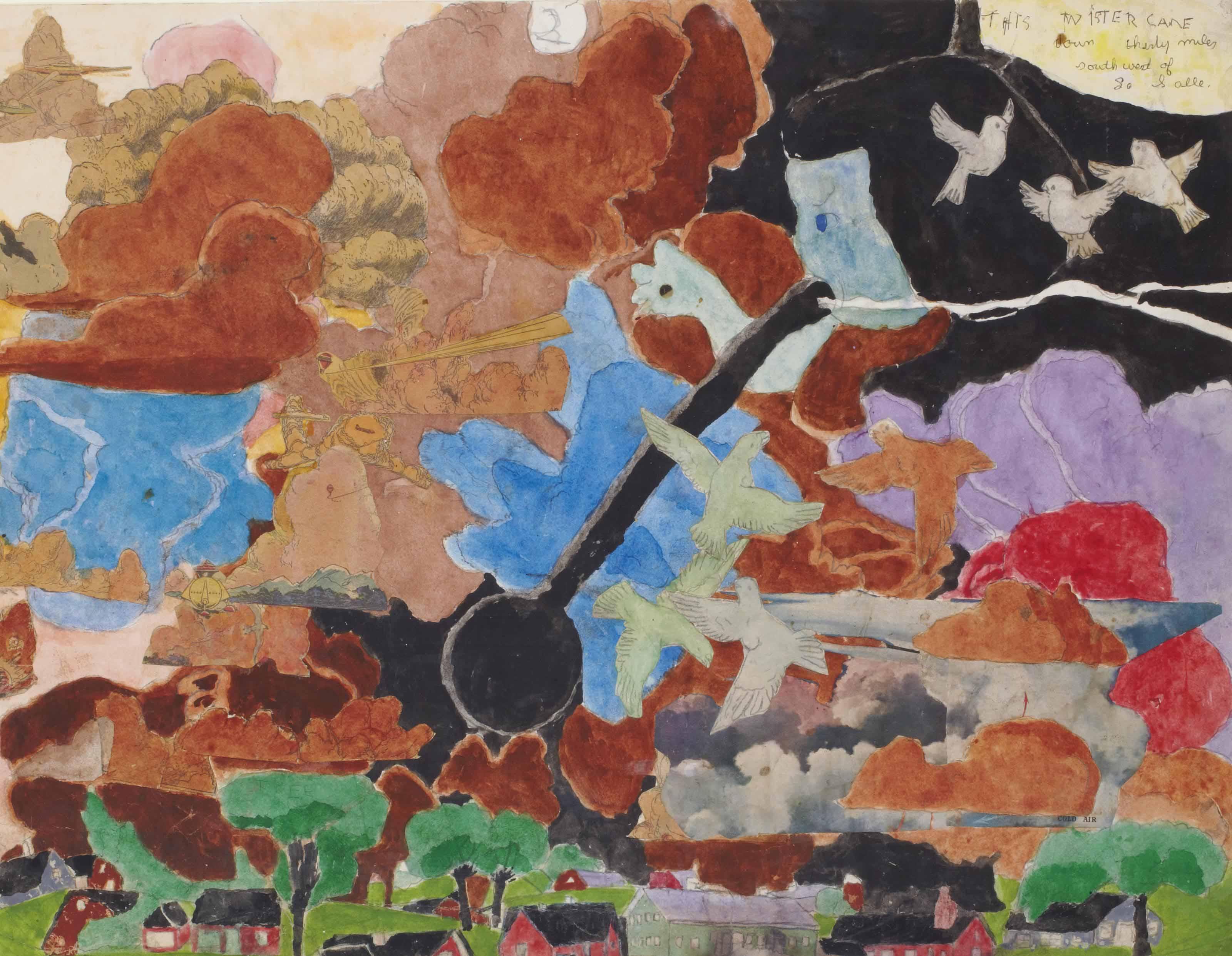 Henry Darger - (I) Tornado I (II) Tornado II (Iii) Tornado III