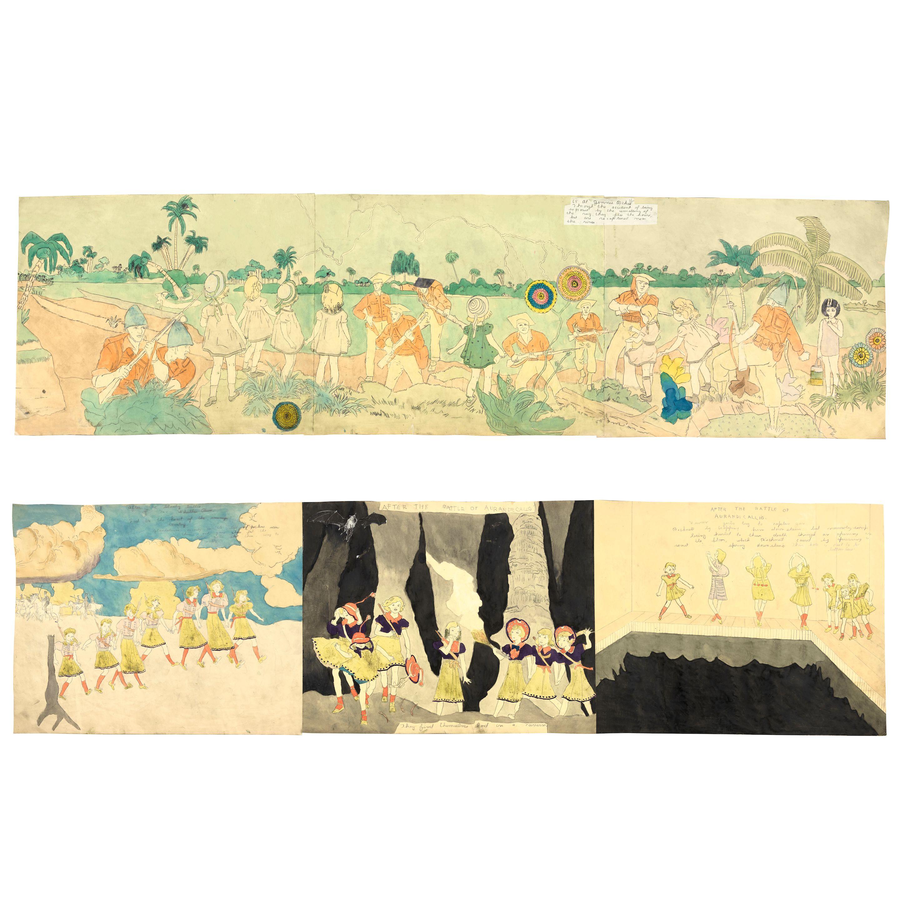 Henry Darger - Lost in the heart of the enemys territory [...]