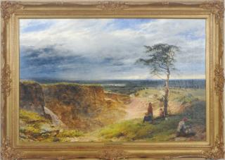 Henry Dawson - Figures By A Quarry