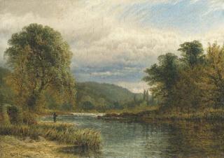Henry Dawson - On the Trent, near Castle Donnington
