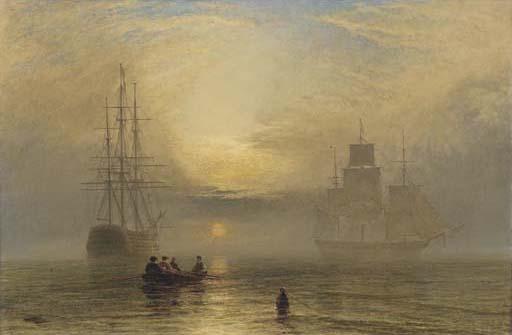 Henry Dawson - Sunrise in a mist