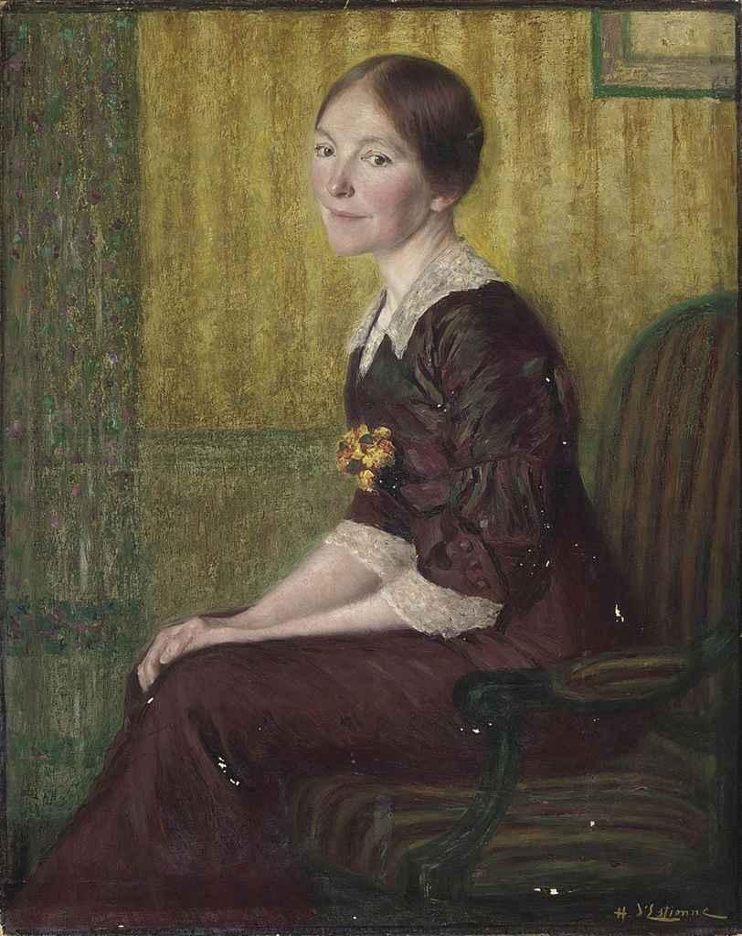 Henry d\'Estienne - Portrait of Marie d\'Estienne, the artist\'s wife