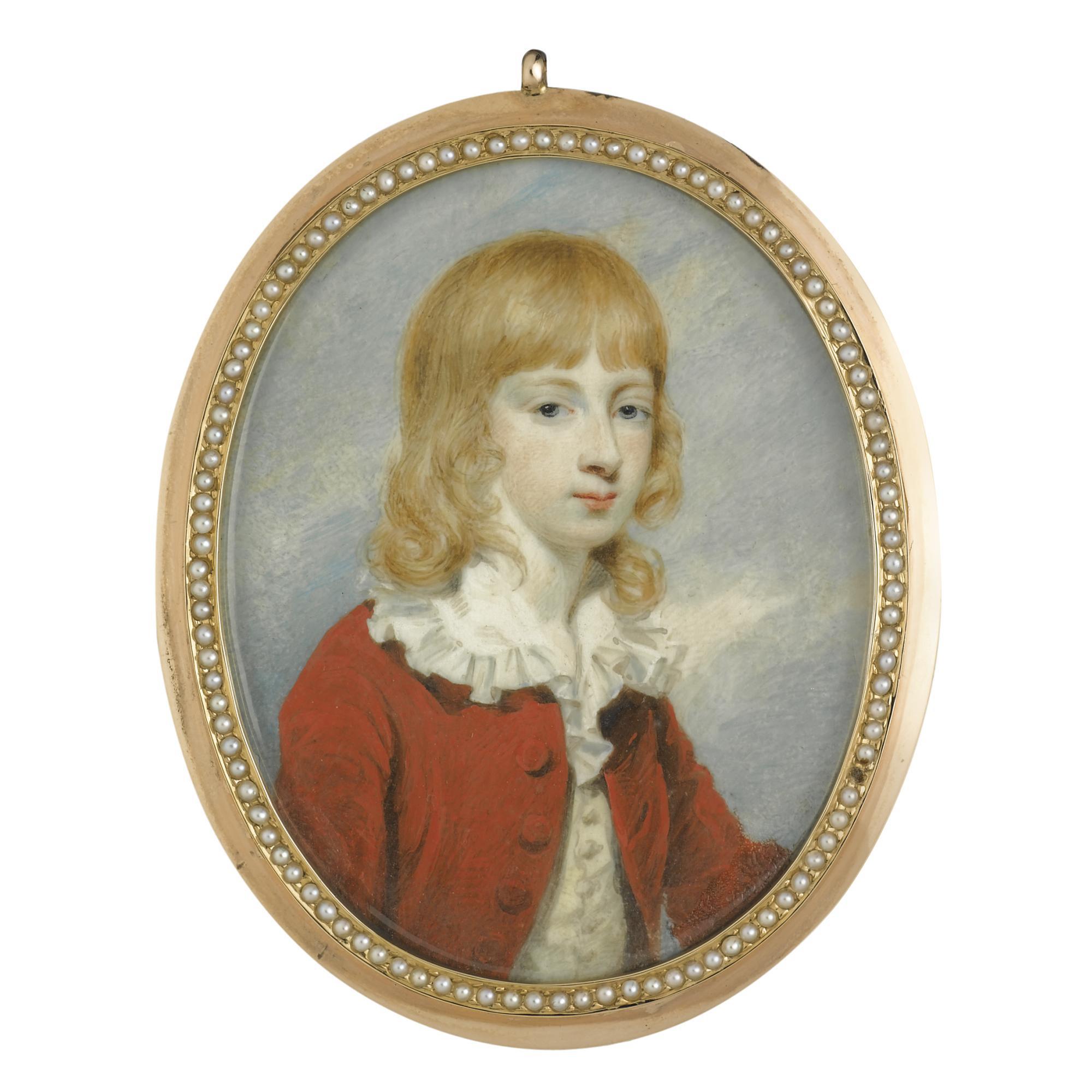 Henry Edridge A.R.A. - Portrait Of A Young Boy