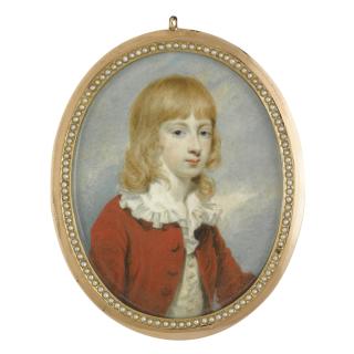 Henry Edridge A.R.A. - Portrait Of A Young Boy