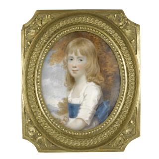 Henry Edridge A.R.A. - Portrait Of A Young Girl