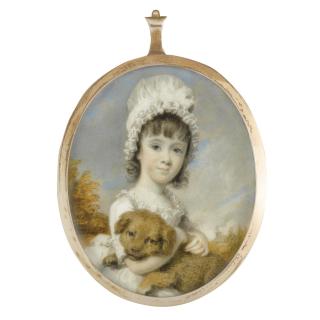 Henry Edridge A.R.A. - Portrait Of Miss J.M.E. Shuckburgh