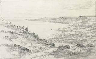 Henry Edridge, A.R.A. - Sidmouth from Salcombe Hill