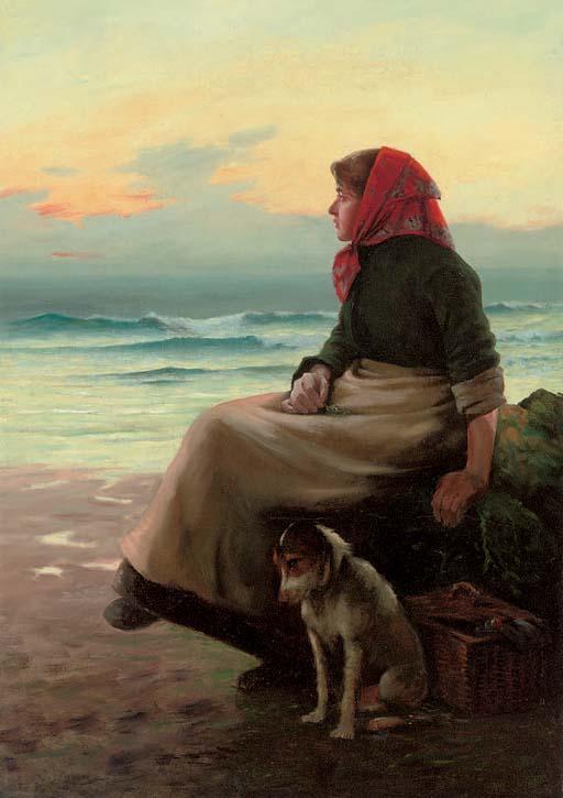 Henry Edward Detmold - Waiting