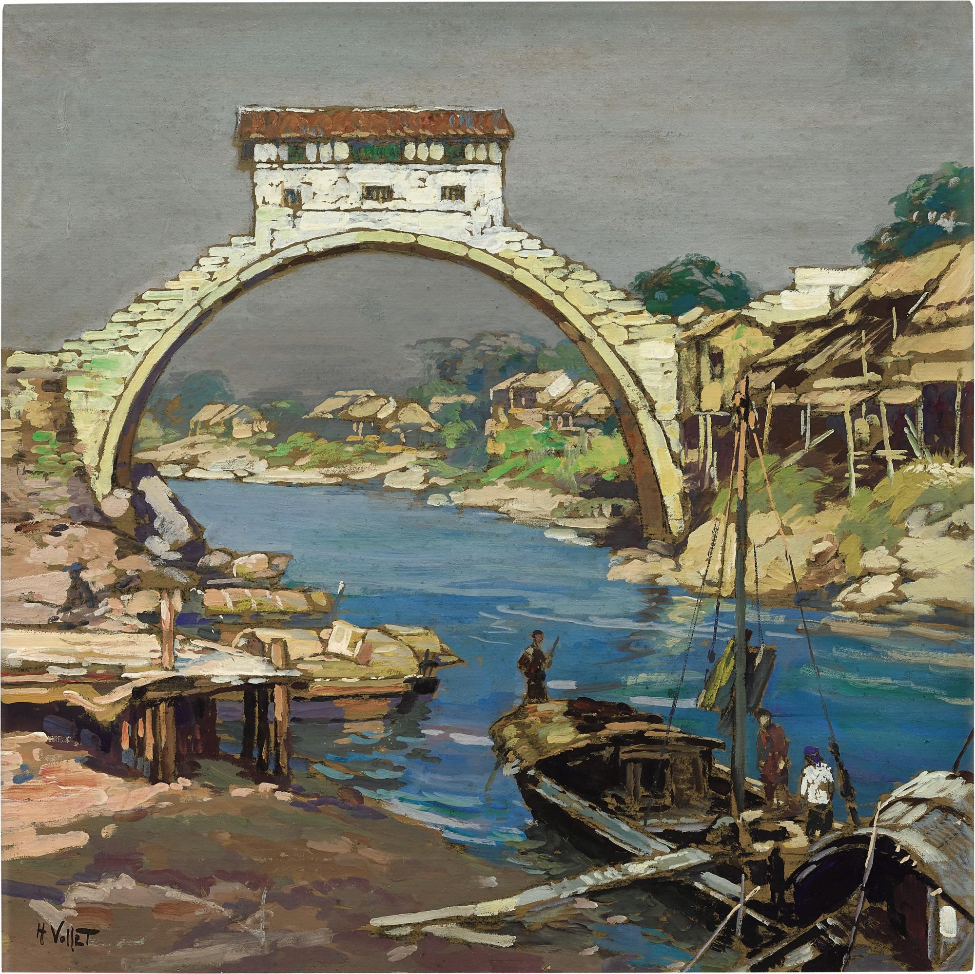 Henry Emile Vollet - The Bridge of L.K. China and Vietnam Border | 中國與越南邊境的橋