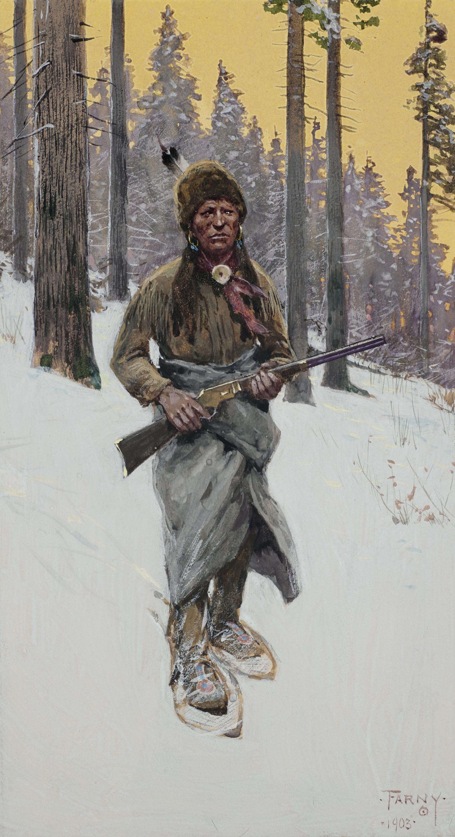 Henry F. Farny - A Moment of Suspense