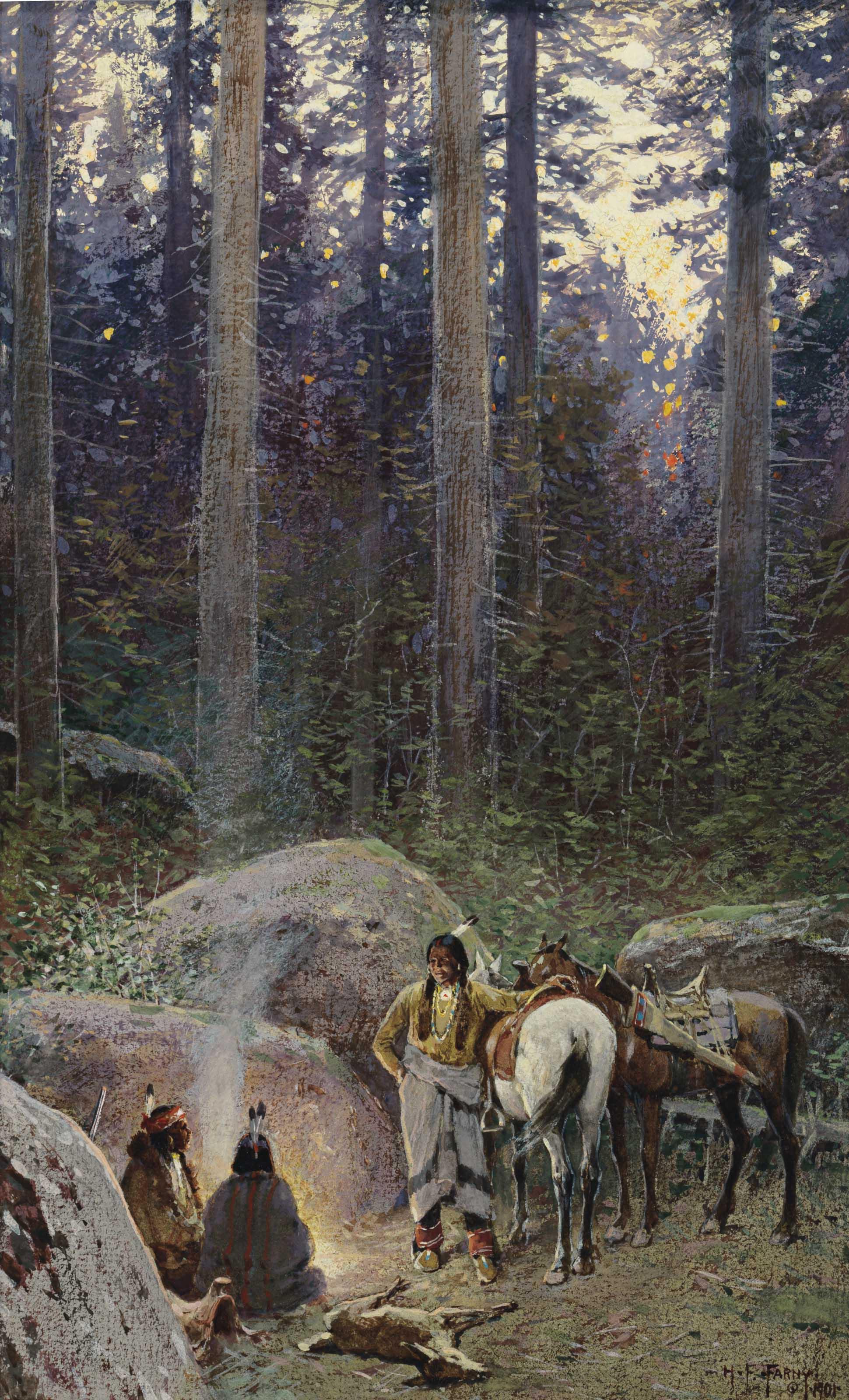 Henry F. Farny - After the Hunt