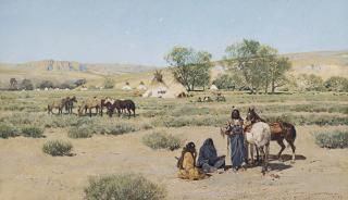 Henry F. Farny - Indian Encampment
