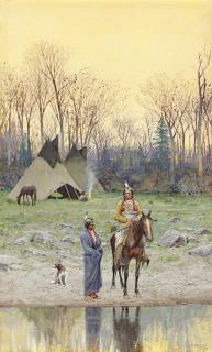 Henry F. Farny - Indian on Horseback