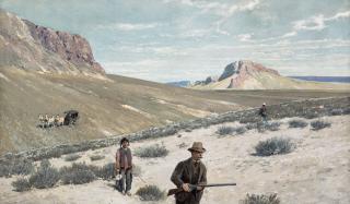 Henry F. Farny - Sage-Cock Shooting in Montana (Theodore Roosevelt \'Sage Grouse Shooting\')